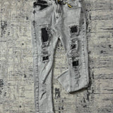 Calça Jeans Jogador Clara com Rasgos