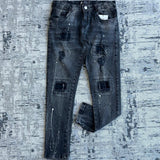 Calça Jeans Jogador com Respingos