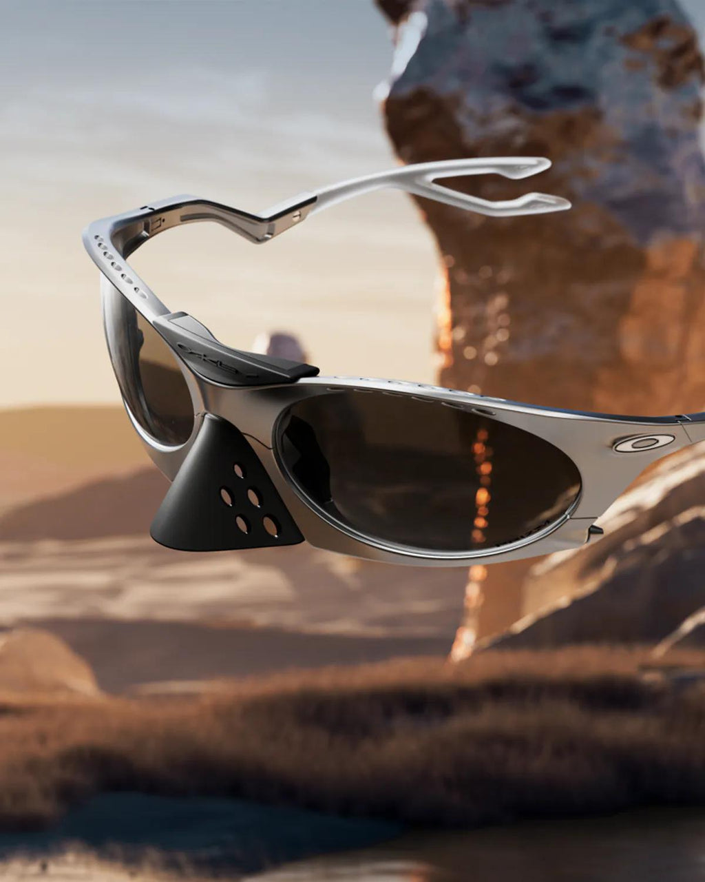Óculos Okley Plantaris TI Raw Titanium Cinza